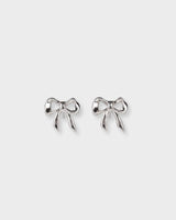 Nano Bow Studs Silver