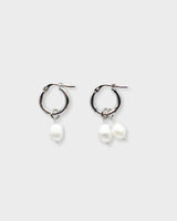 Julie & Nathi Piccolo Hoops Silver