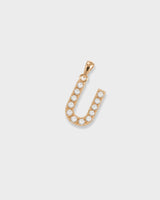 Letter Necklace - Natural Diamond, 14K Solid Gold (MADE TO ORDER)