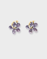 Flora Dotted Hoops Gold