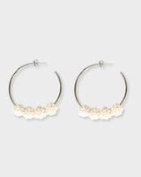 Burratina Grande Hoops Silver