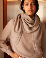 Madeleine Cashmere Bandana Taupe