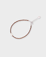 Tiny One Pearl Wonder Bracelet Silver