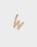 Letter Necklace - Natural Diamond, 14K Solid Gold (MADE TO ORDER)