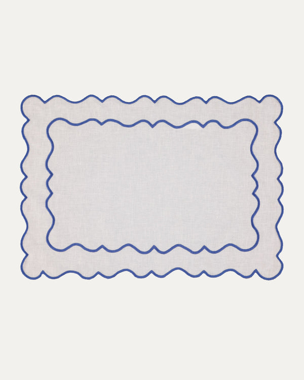 Placemats Beige with Blue