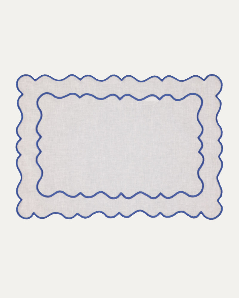 Placemats Beige with Blue