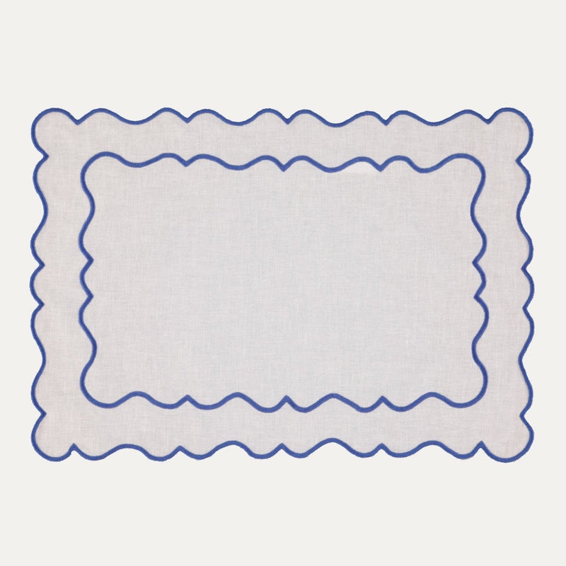 Placemats Beige with Blue