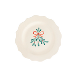 Mistletoe Breakfast/Desert Plates, set of 2