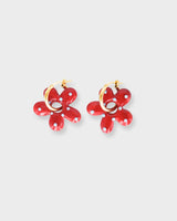 Flora Dotted Hoops Gold