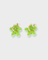 Flora Dotted Hoops Gold