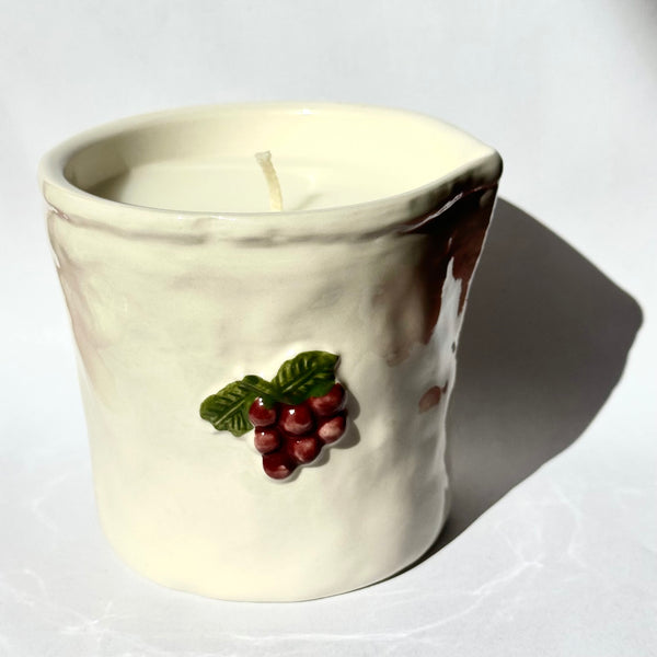 Market Candle & Saucer