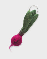 Beetroot Felt Keyring