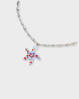 Magali Holiday Long Chain Necklace Silver