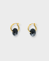 Crystal Donut Piccolo Hoops Gold