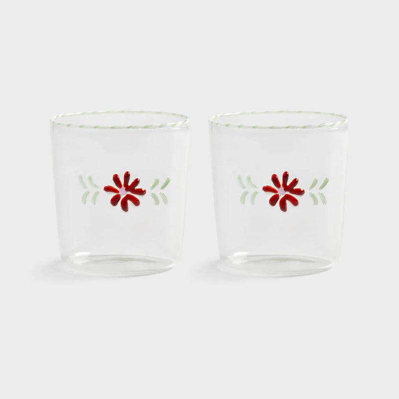 Flora Glasses Set of 2