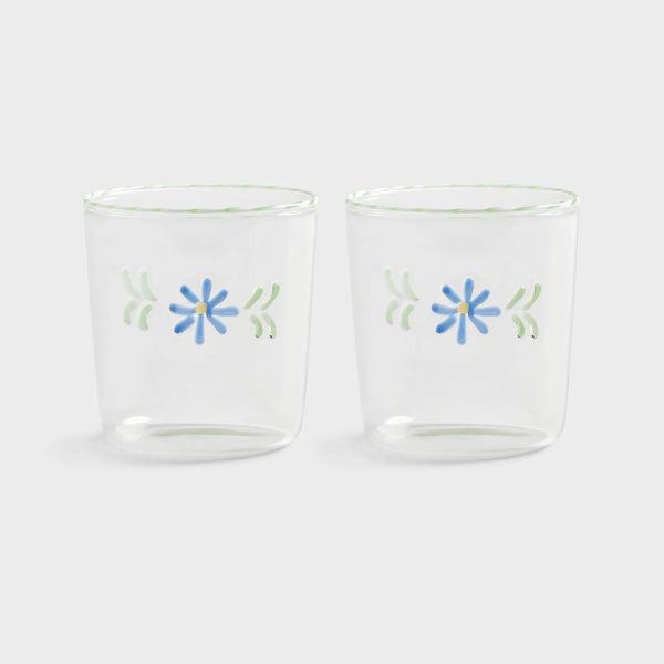 Flora Glasses Set of 2