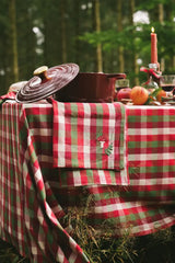 Mushroom Kitchen Towels Red, Set of 2