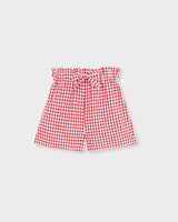 Lola Red Short Checkered Set