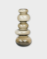 Toarmina Amber Glass Vase Tall