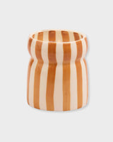 Cabana Striped Ceramic Candle