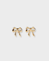 Nano Bow Studs Gold