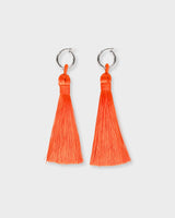 Long Tassel Earrings Silver