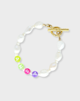 Customised Colore Letter Gold Bracelet (MADE TO ORDER)