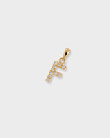 Letter Pendant - Natural Diamond, 14K Solid Gold (MADE TO ORDER)