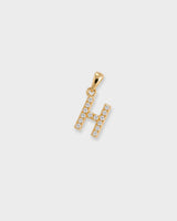 Letter Necklace - Natural Diamond, 14K Solid Gold (MADE TO ORDER)
