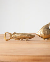 Aged Brass Fish Bottle Opener