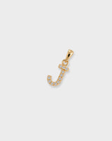Letter Pendant - Natural Diamond, 14K Solid Gold (MADE TO ORDER)