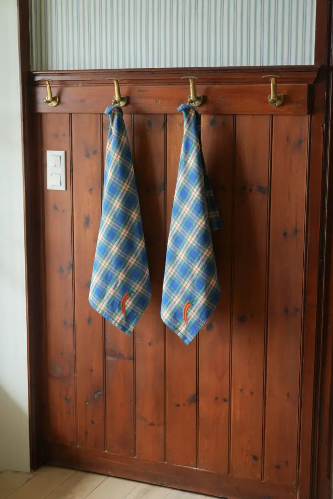 Pepper Kitchen Towels Blue, Set of 2