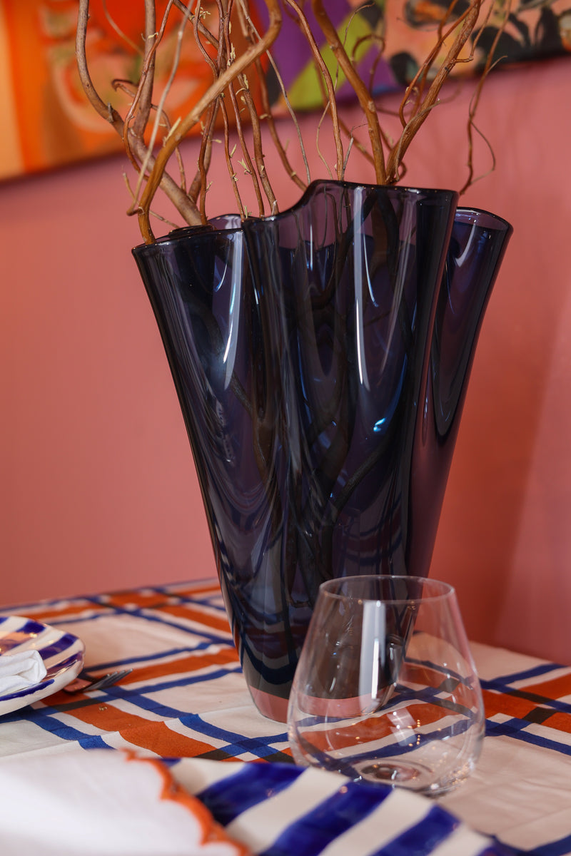 Ruffle Glass Vase