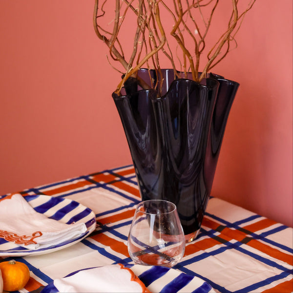 Ruffle Glass Vase