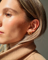 Circolo Grande Studs Gold