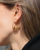 Coco Hoops Medio Gold