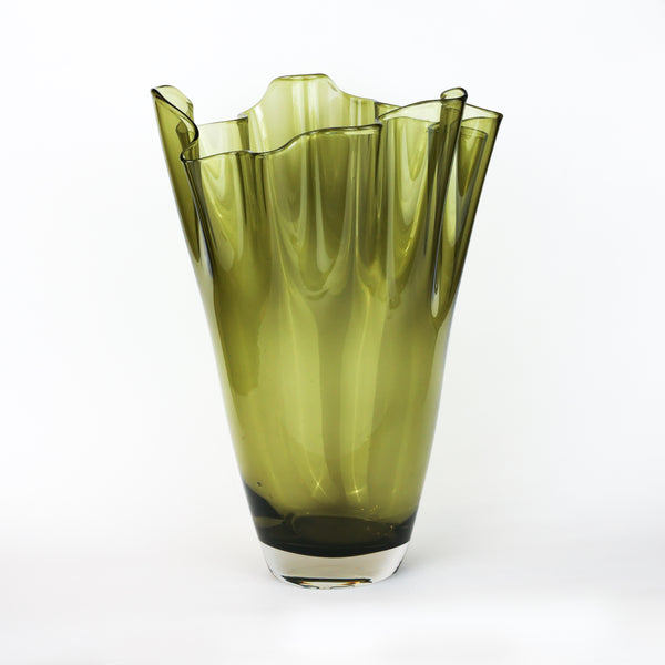 Ruffle Glass Vase