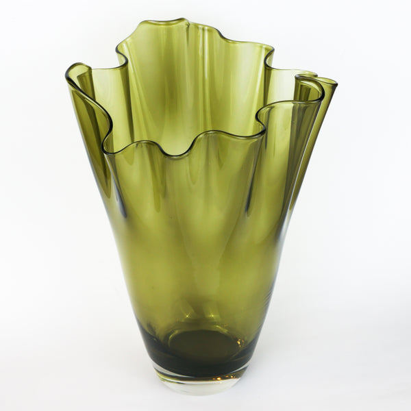 Ruffle Glass Vase