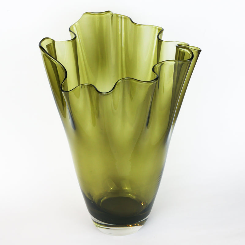 Ruffle Glass Vase