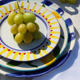 Strisce Plates Blue (set of 4 or 6)