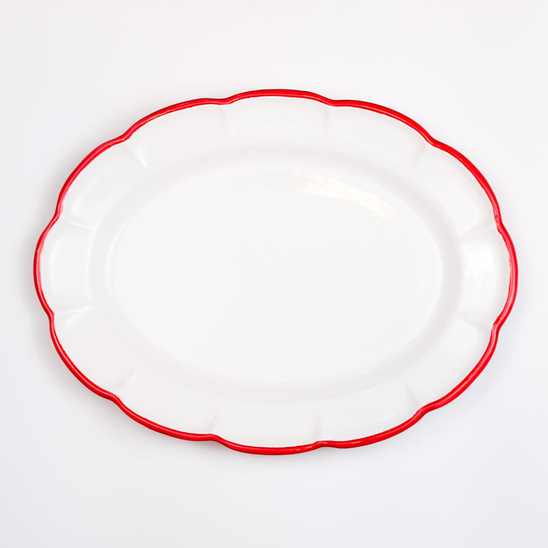 Filo Red Serving Dish