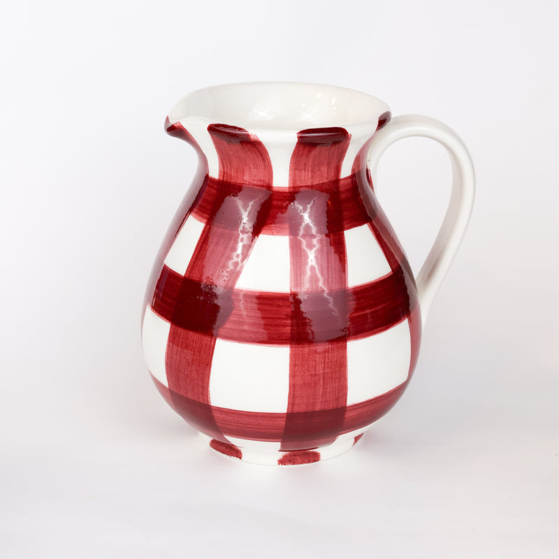 Vichy Bordeaux Jug