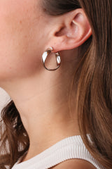 Alma Piccolo Hoops Silver