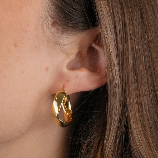 Alma Piccolo Hoops Gold