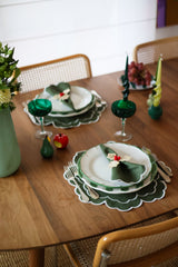 Iris Placemats Green (set of 4)