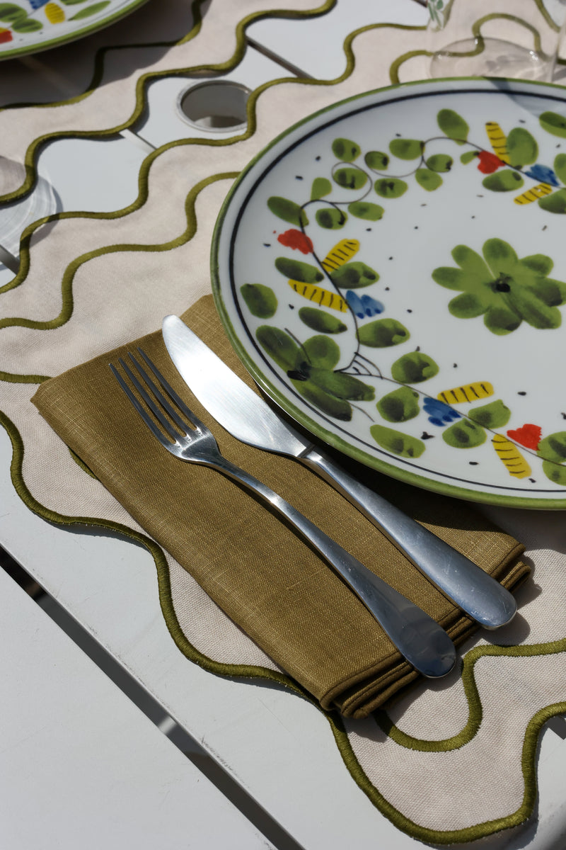 Linen Napkins Olive Green