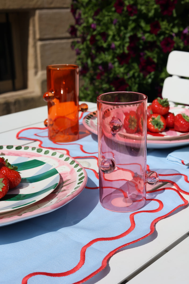 Wavy Placemats Blue/Red