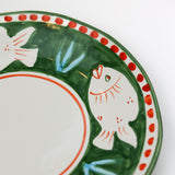 Pesce Green Dinner Plates (set of 4)