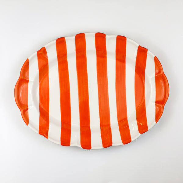 Dolce Vita Oval Platter Orange