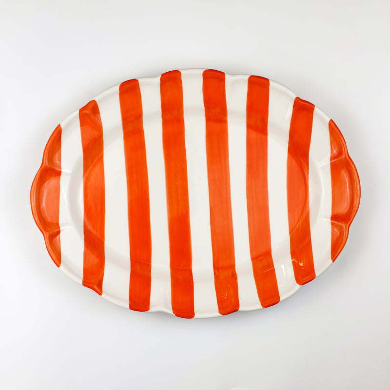 Dolce Vita Oval Platter Orange